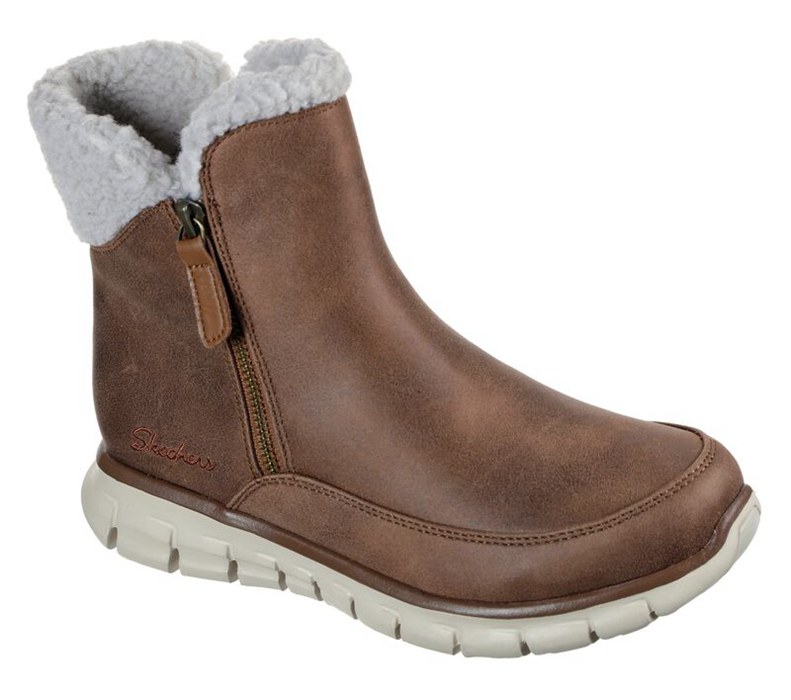 Skechers Synergy - Collab - Womens Boots Brown [AU-JK7573]